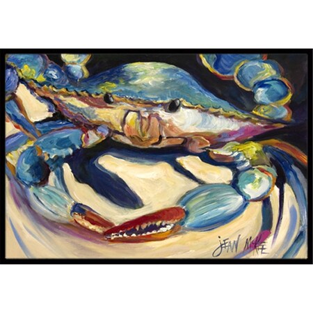 Carolines Treasures Blue Crab Indoor and Outdoor Mat- 18 x 27 in. JMK1094MAT